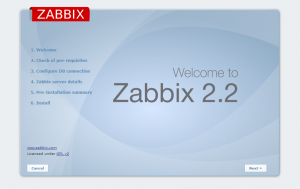 Zabbix Web初期設定